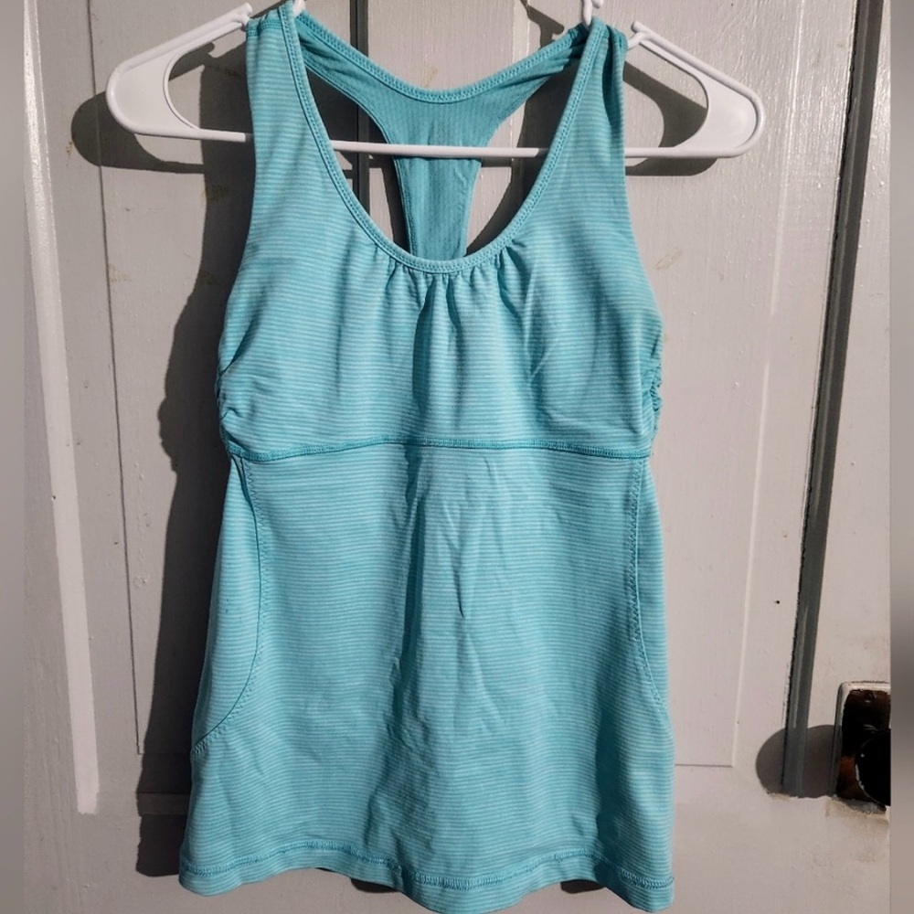 Light Blue Racerback Tank Top